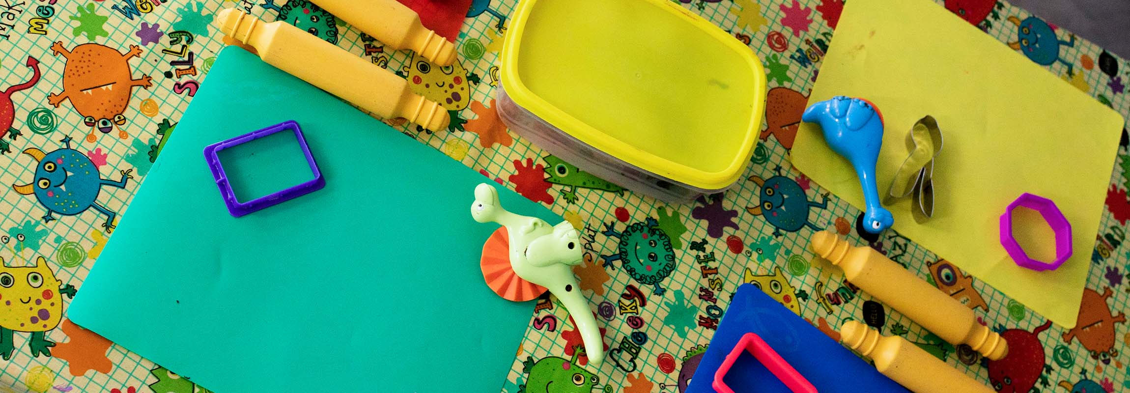 children play kitchen area at Little Scamps Nursery School